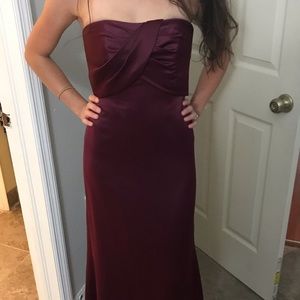 Burgundy/maroon evening gown